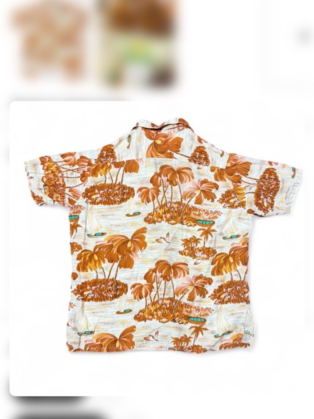 Vintage Maui Valley Hawaiian Shirt Floral Surf Print Button Up Retro Beach Men S - Picture 3 of 3